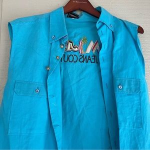 Blue • Sky blue • Versace men’s vest